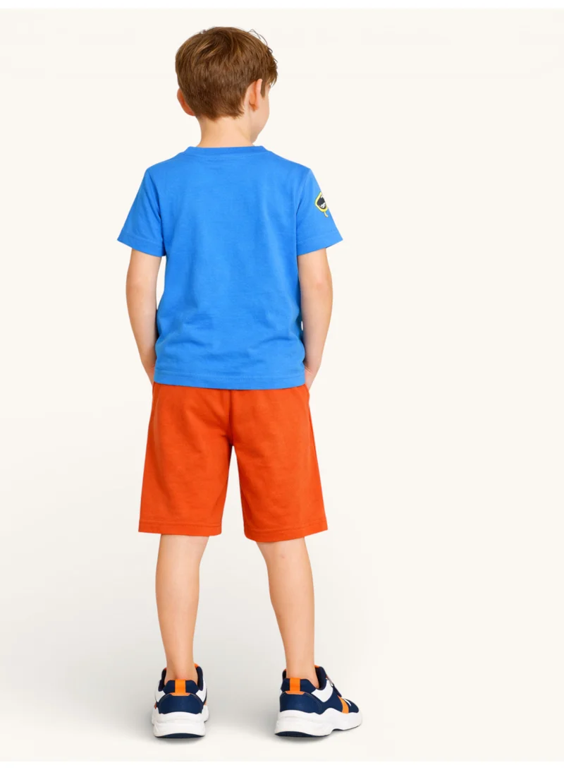Victor And Jane  Boys Surfing Wave T-Shirt & Orange Shorts Set for Men | Best Price UAE